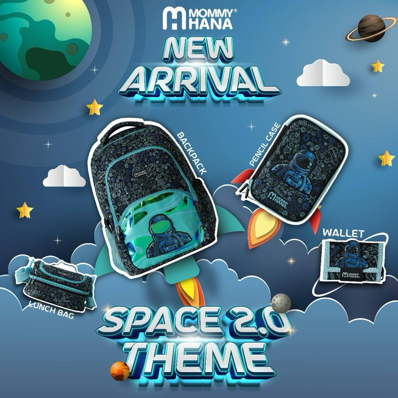 🔥 Space 2.0 Theme School Bag | MOMMYHANA Back To School 🔥NEW ARRIVAL ...