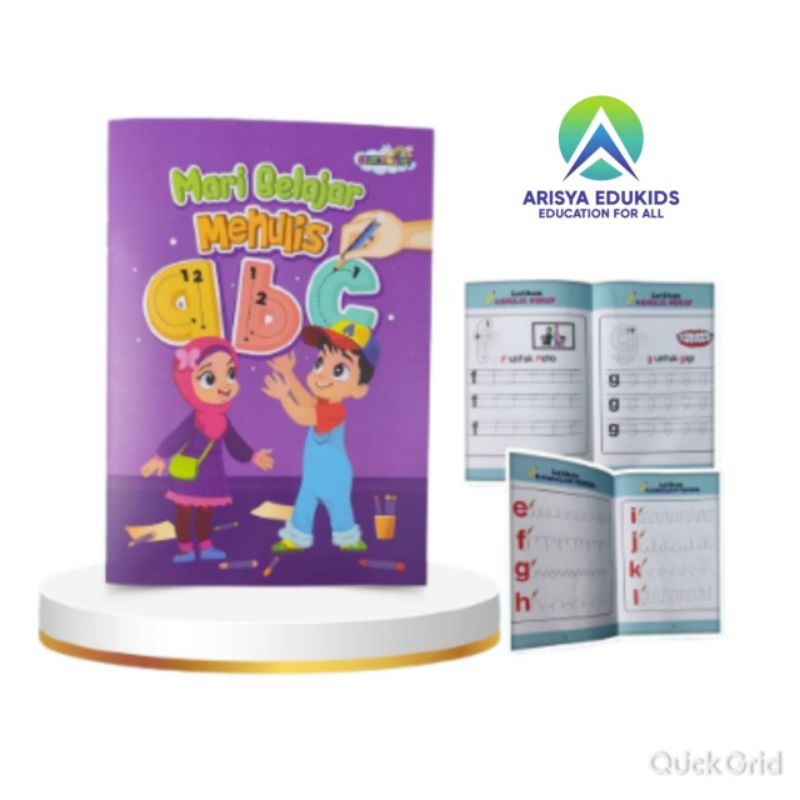 EDISI TERBAHARU!! BUKU MARI BELAJAR MENULIS ABC - Belajar Asas ABC ...