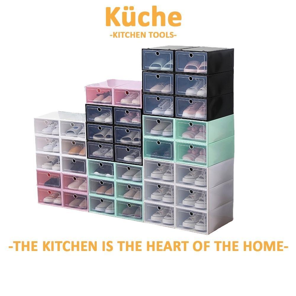 KUCHE Colorful Shoe Storage Boxes Cabinets in Vibrant Color Thicken PP ...