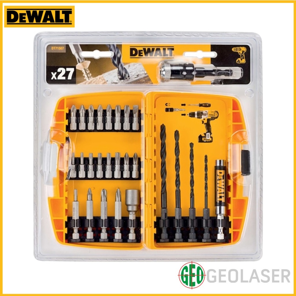 DEWALT 27PC Drill Bit Compact Rapid Load Screwdriver Bit Set DT71507 ...