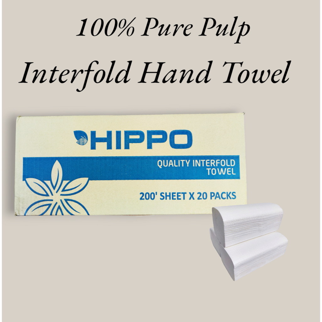 Hippo Interfold V Fold Hand Towel Tissue 20 X 200 Sheets 1ply Shopee Malaysia