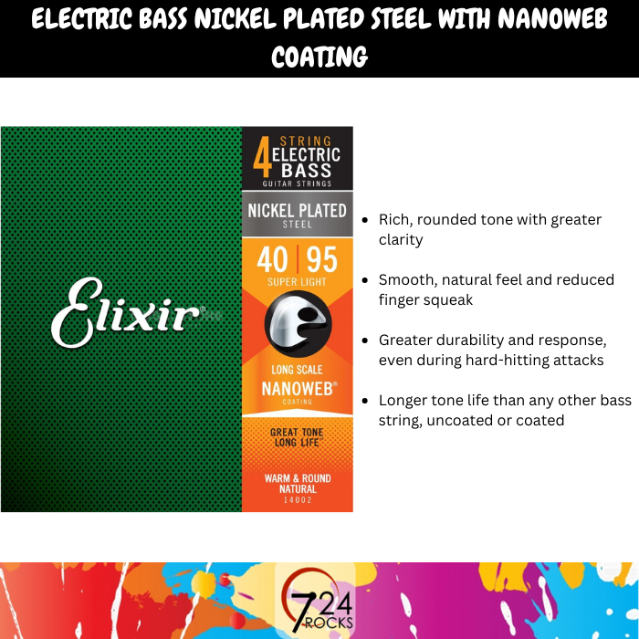 Elixir guitar strings Elixir Strings 14002 Nanoweb Nickel Plated Steel