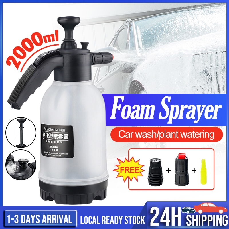 2000ML Car Wash Foam Spray Wash Car Spray Water Jet Bottle Hand Pump
