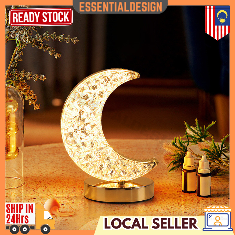 2024 NEW Ramadan Table Lamp Moon Star LED Wireless 3 Colour Night Light ...