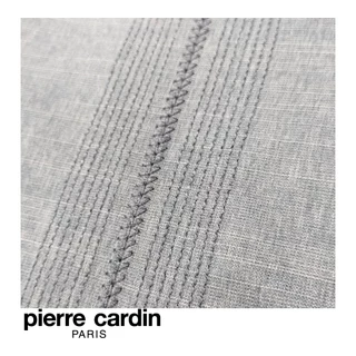 Pierre Cardin Men Short Sleeve Baju Johor Shirt With Embroidery - Grey W4105B-11441