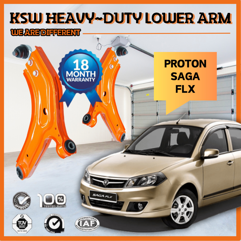KSW Heavy Duty Proton Lower Arm Saga Flx Control Suspension Arm Depan ...
