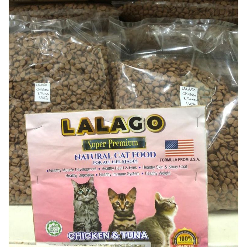 Repack 1kg Lalago Super Premium Cat Food Tuna Chicken