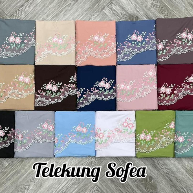 [KAMDAR] TELEKUNG SOFEA COTTON FLORAL 7 DESIGN Pakaian Solat/Muslimah ...