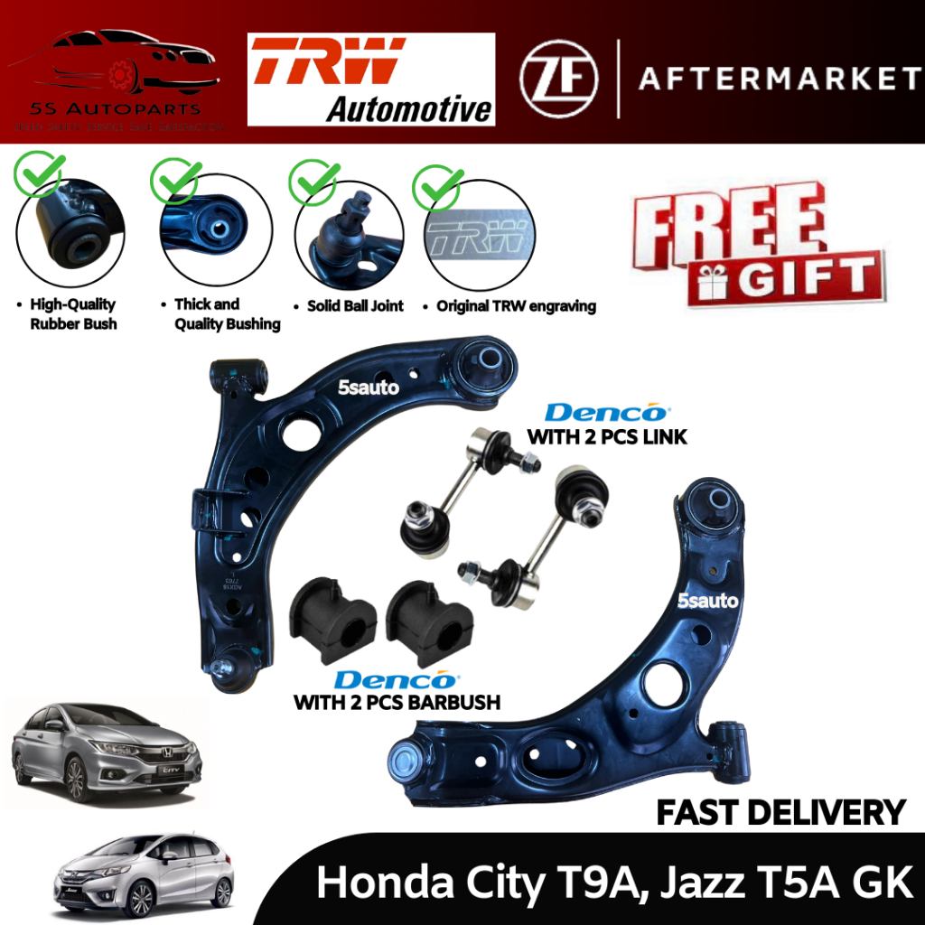 TRW Honda City T9A (GM6) /Jazz T5A (GK) Heavy Duty Lower Arm With Denco ...