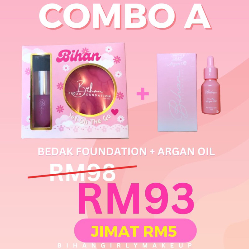 🔥🔥 ITEM HOT COMBO BEDAK BIHAN ARGAN OIL🔥🔥 Shopee Malaysia