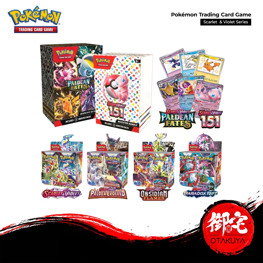 POKEMON TCG Booster Pack Scarlet Violet Twilight Masquerade SV01 SV02 ...