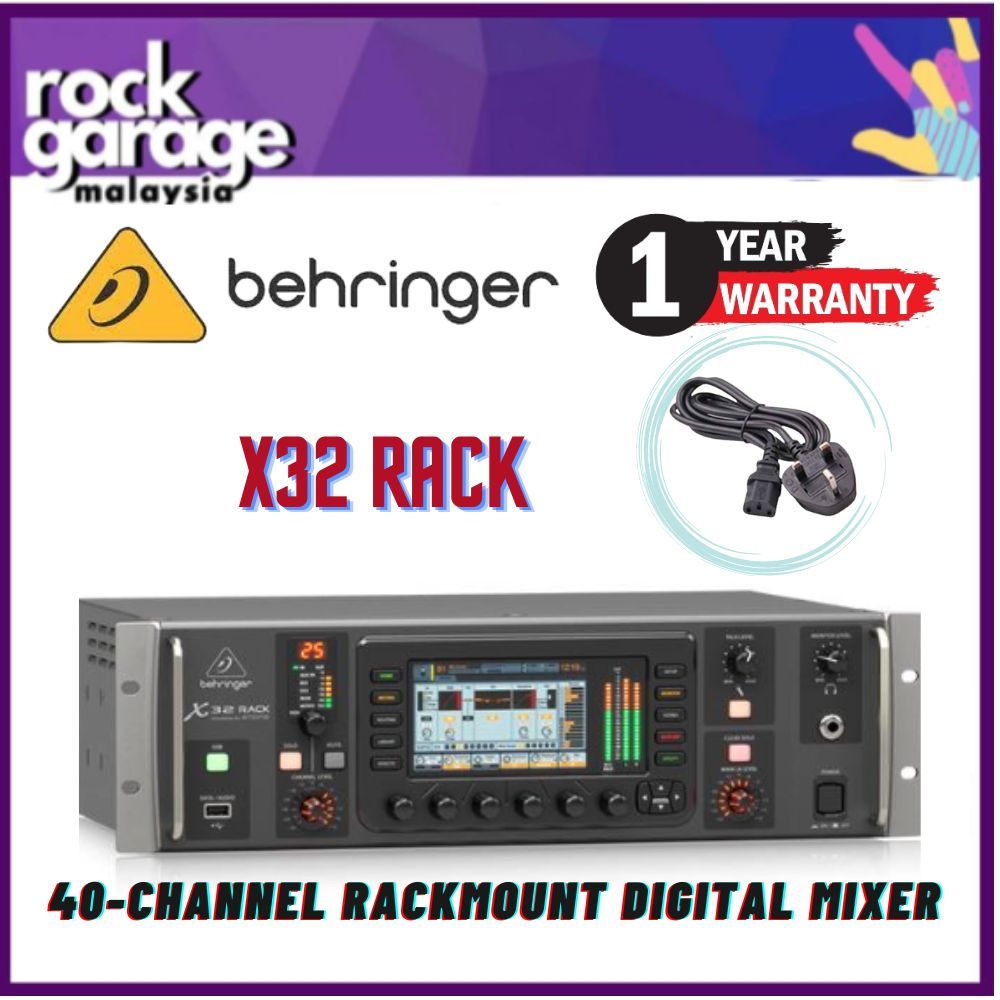Behringer X32 RACK 40-Channel Rackmount Digital Mixer ( X32RACK / X-32 ...