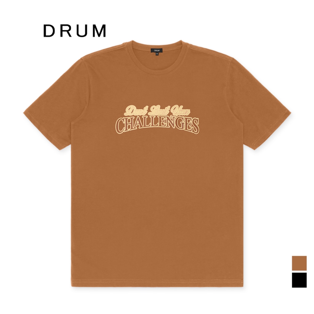 DRUM Challenges Tee- Khaki/Black | Shopee Malaysia