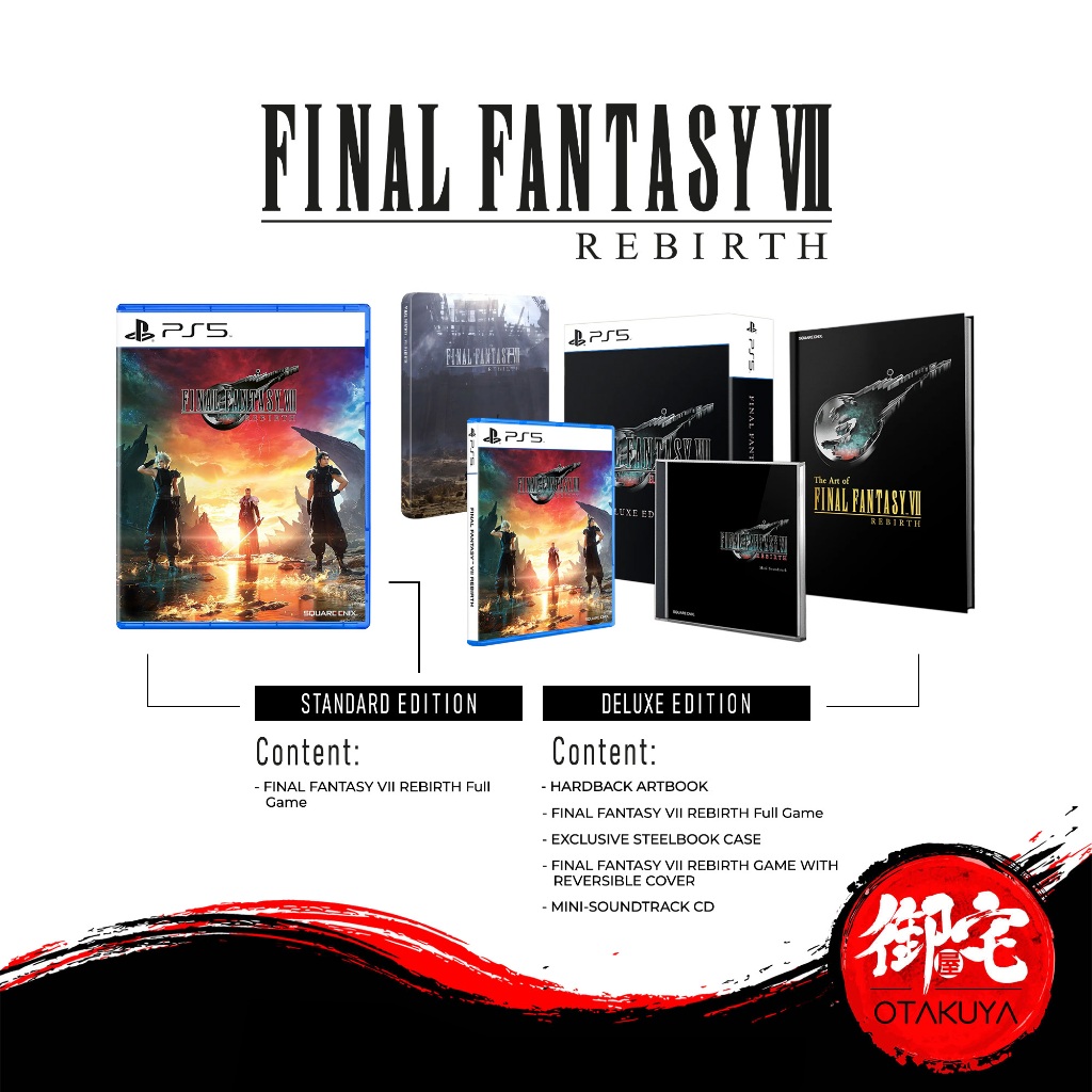 FINAL FANTASY VII 7 Rebirth Deluxe Edition (Sony PlayStation 5 PS5) EN