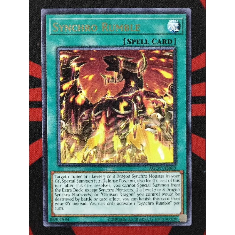 YUGIOH KONAMI AGOV-AE060 Synchro Rumble (Rare) | Shopee Malaysia