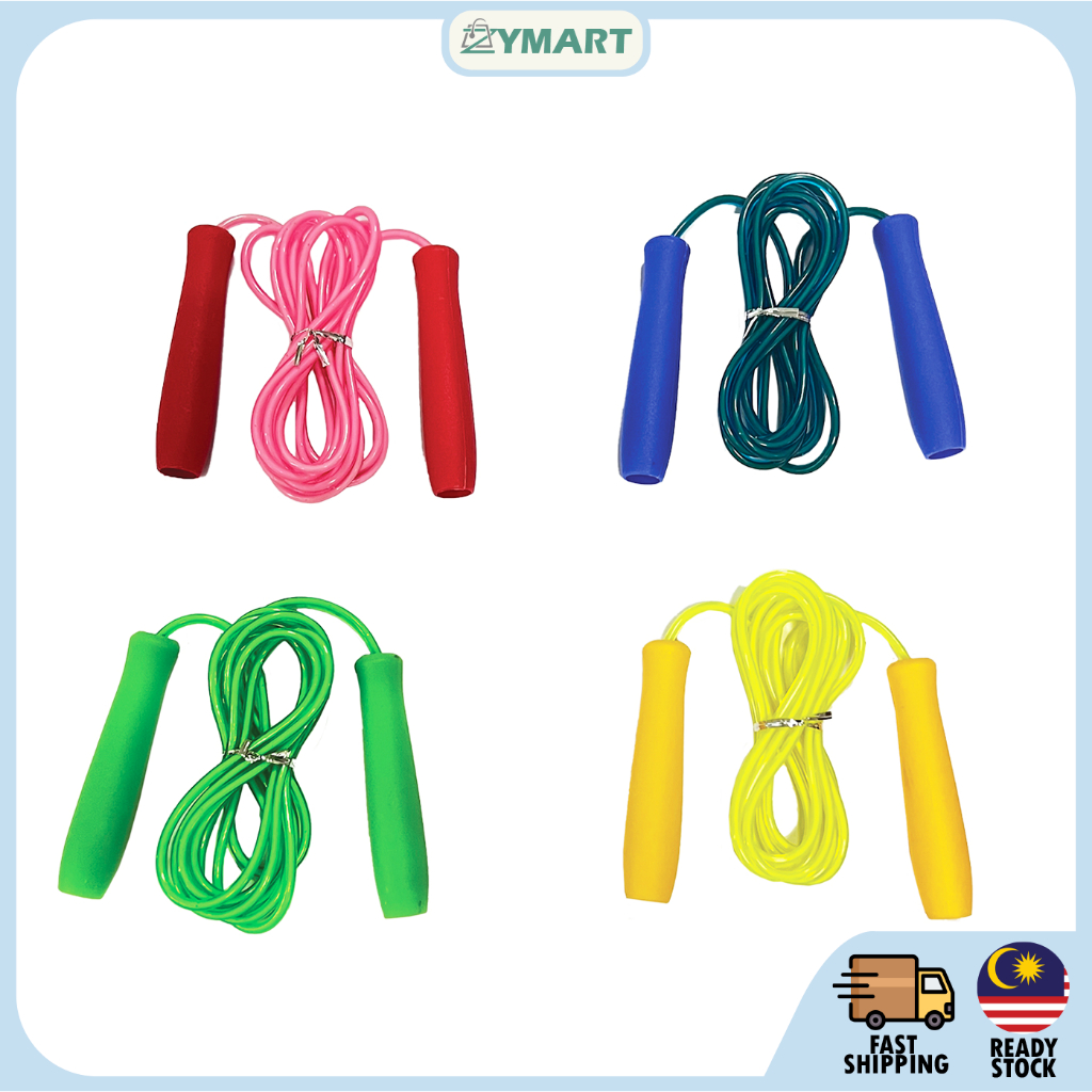 [VALUE] Skipping Rope Plastic (7ft/9ft), Colourful Jump Rope | Gym ...