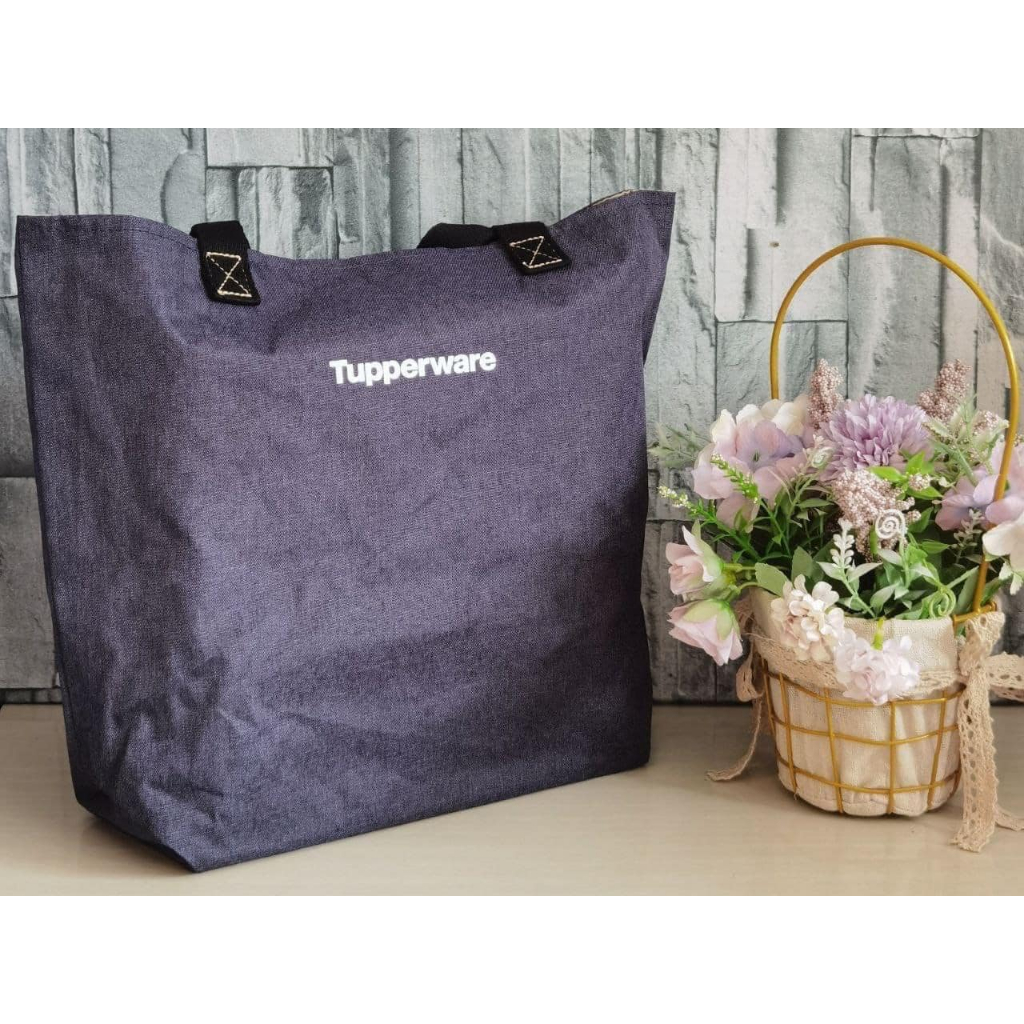 Tupperware Sling Bag (KitBag Blue Recycle Bag) Ruby To Go Pouch Beg