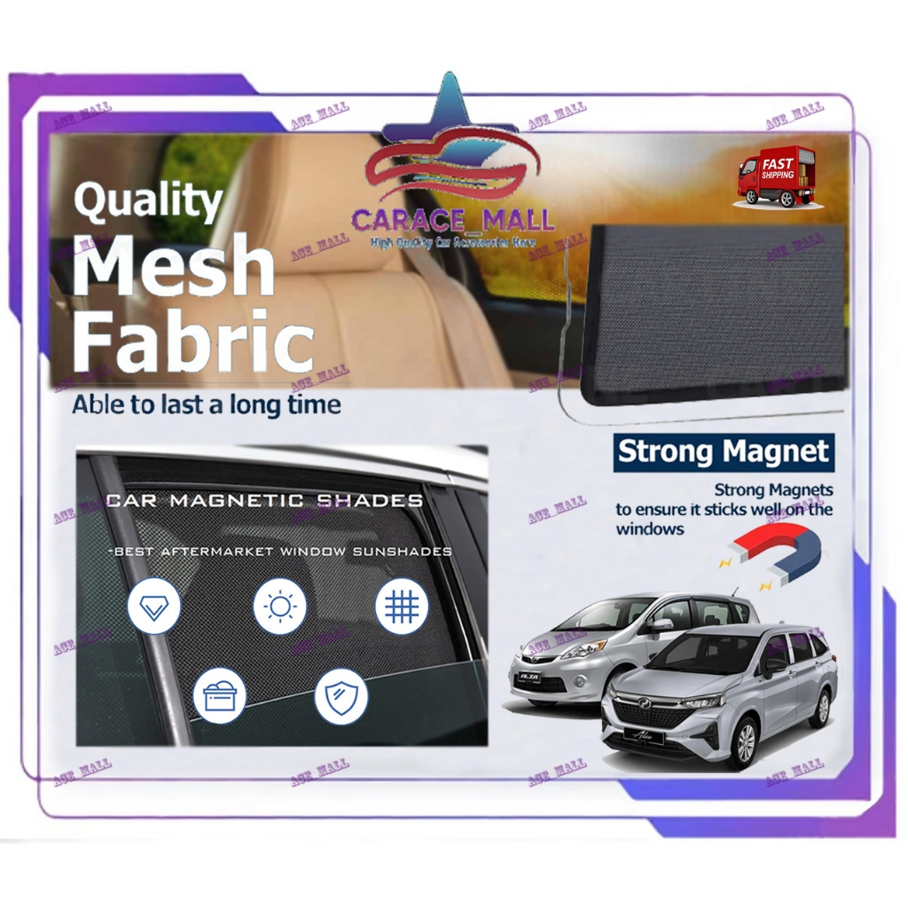Perodua Alza Old New Car Window Windscreen Strong Magnet Sunshade Car ...