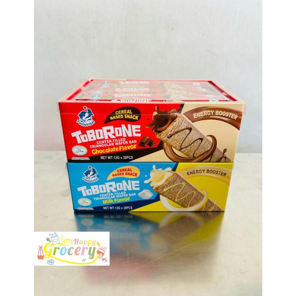 Twinfish Toborone Center Filled Triangular Wafer Bar 30pcs | Shopee ...