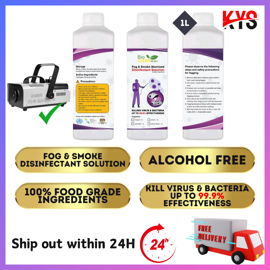 [Ready Stock] BIOCLEAN 99.99 Fogging Fog Machines Atomized Disinfectant ...