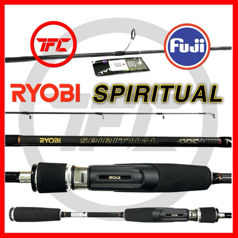 RYOBI Spiritual Spinning Rod Medium Light Fishing Fuji | Shopee Malaysia