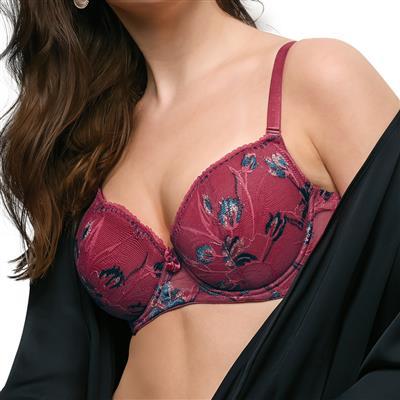 Push up bra with floral print