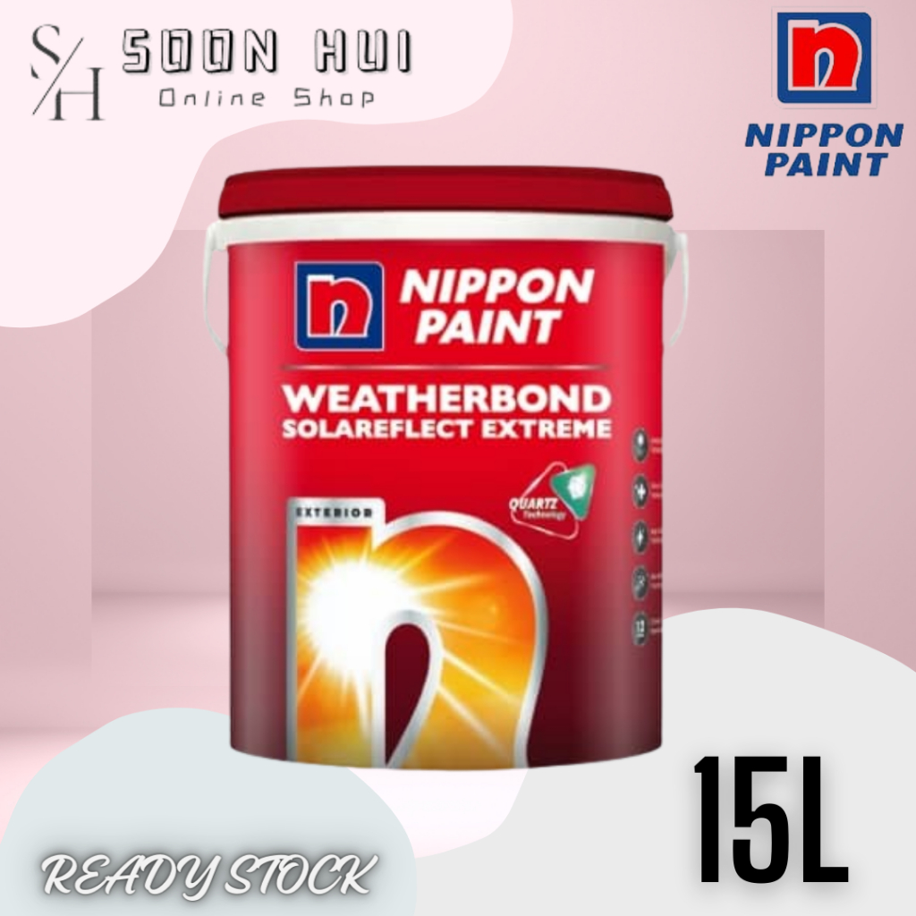 NIPPON PAINT Weatherbond Solareflect 15L Exterior Paint (12 Years ...