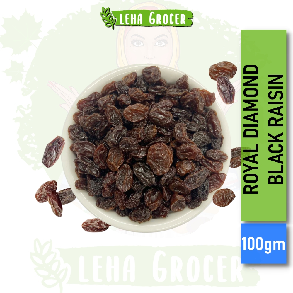 100gram Royal Diamond Natural Black Raisin Kismis Hitam Premium Grade ...