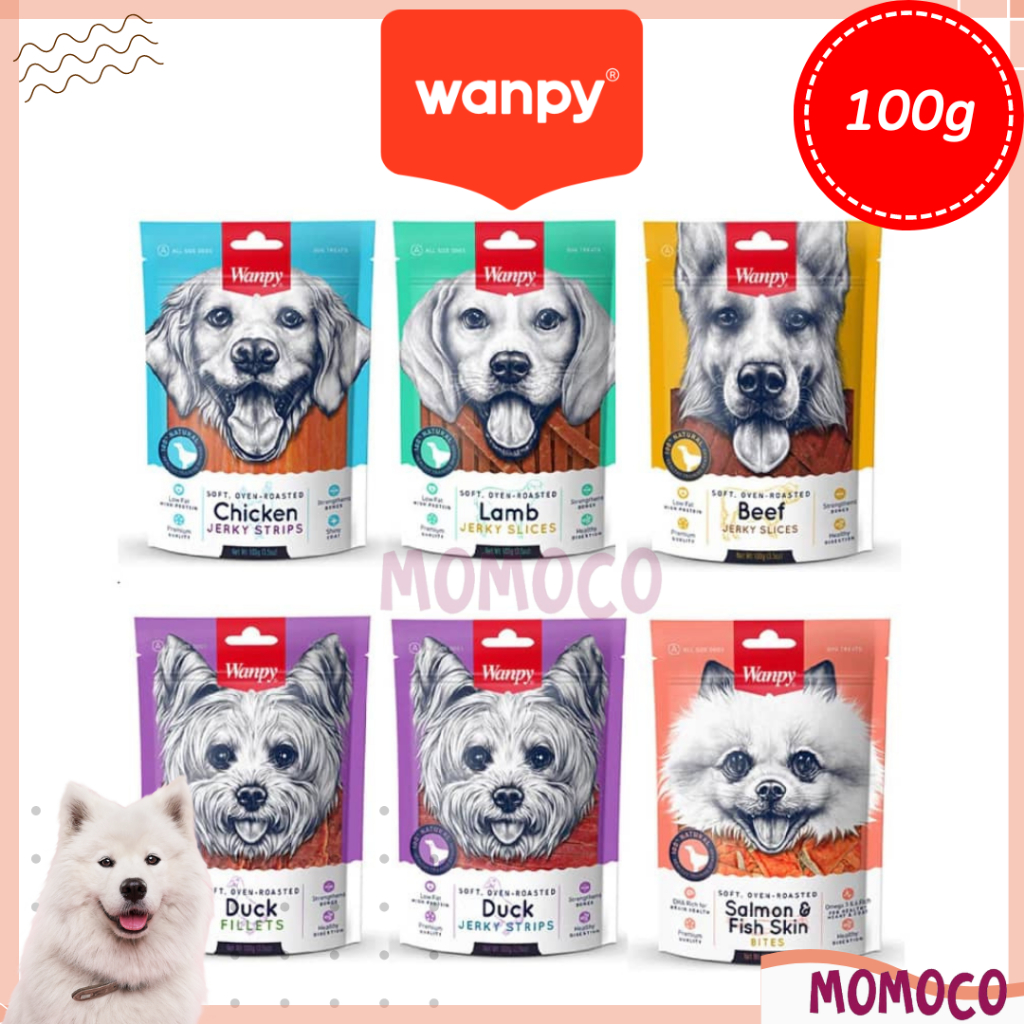 Wanpy Dog Treats Oven Roasted Cookies Biscuits Snacks Bites 100g ...