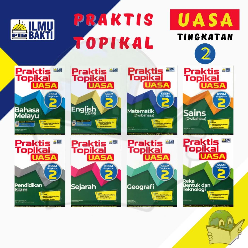 Buku Latihan Praktis Topikal Uasa Tingkatan 2 Kssm 2024 Bm Eng Islam