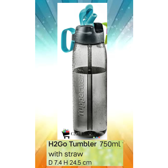 Tupperware H2GO Tumbler 750ml With Straw (1 pieces) | Shopee Malaysia