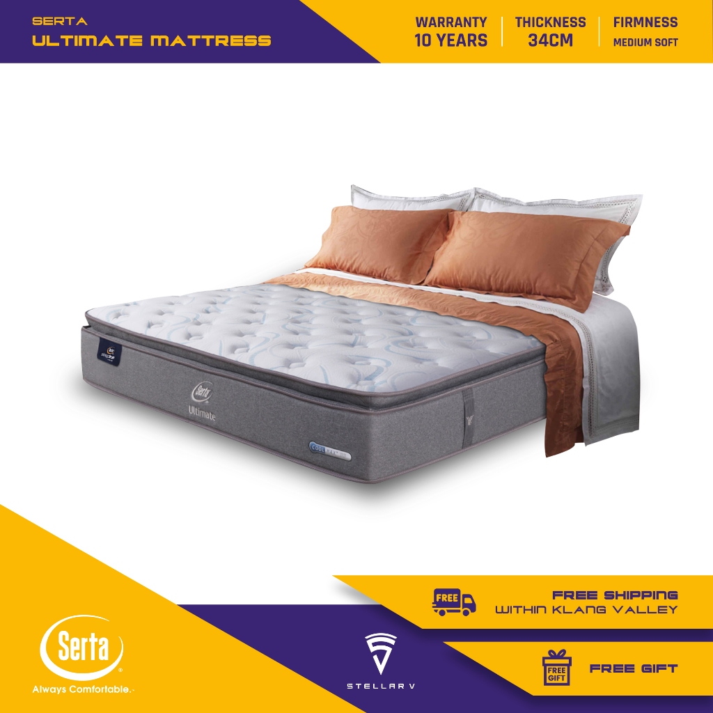 Serta ULTIMATE Mattress, SleepTrue Collection, 13.5in Latex Pocket