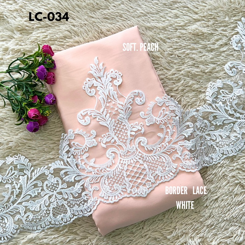 Kain Lace Set Matching Plain Valentino Soluna Satin Silk Open Meter ...