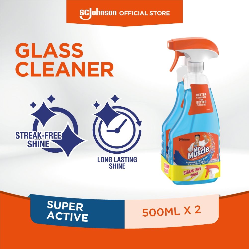 Mr Muscle Glass Cleaner Super Active (500ml) [Value Pack] Shopee Malaysia