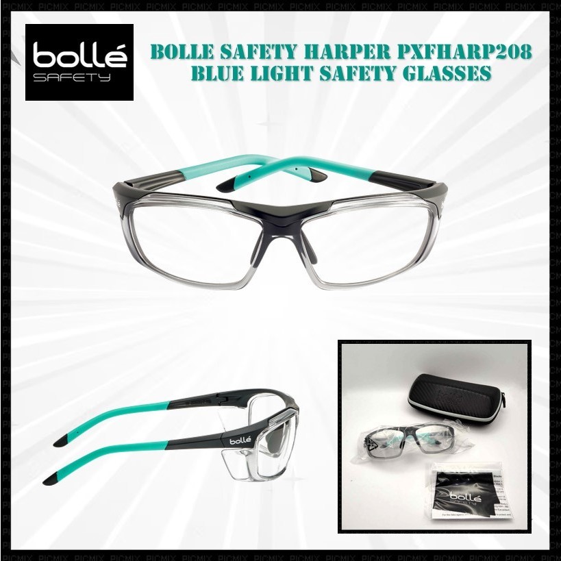 BOLLE SAFETY HARPER PXFHARP208 Blue Light Safety Glasses, Protection