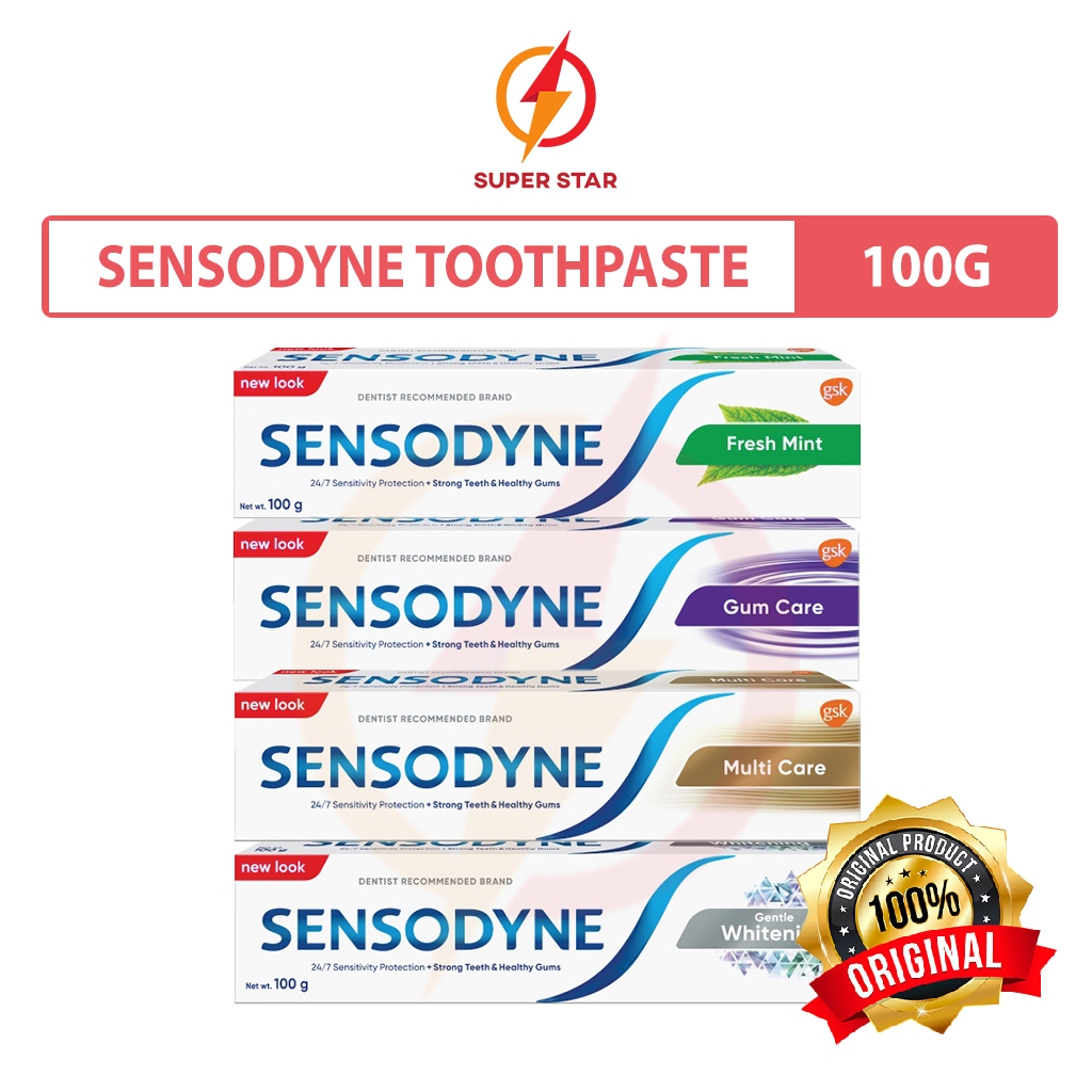 Sensodyne Toothpaste 100g (Gumcare/Fresh Mint/Whitening/Multicare ...