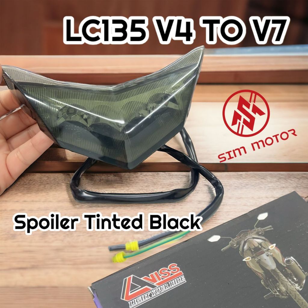 LC135 V4 V5 V6 LCV4 LCV5 LCV6 SPOILER LAMP LAMPU LED KELIP STROBE MODE ...