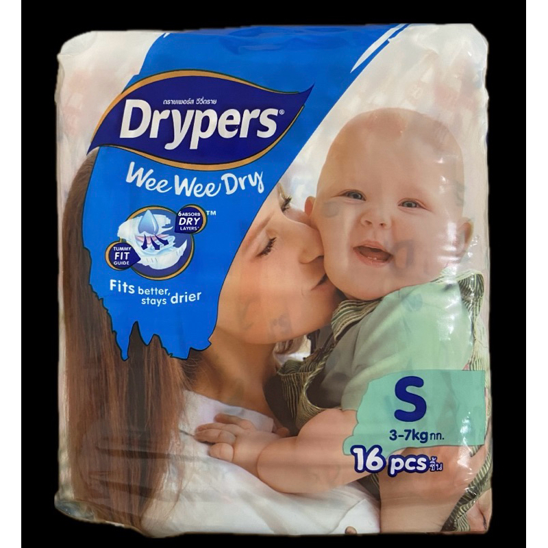 Drypers Wee Wee Dry - S Size (6Packs/96pcs) | Shopee Malaysia