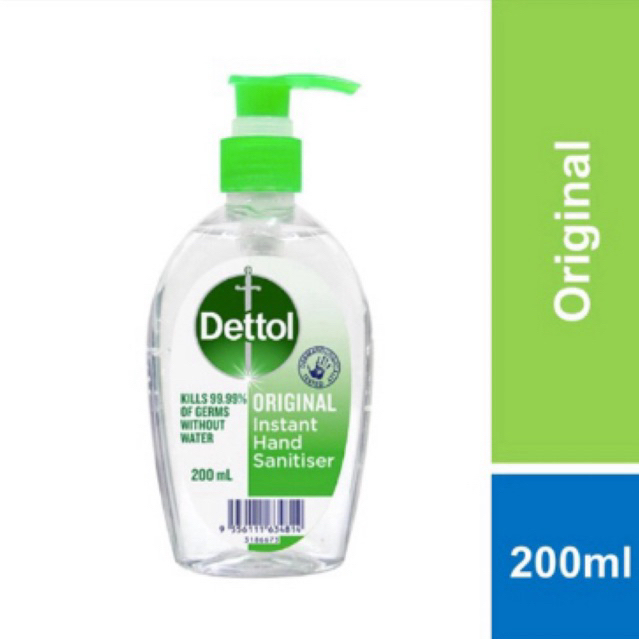 Dettol Antibacterial Hand Sanitizer Original 200ml Shopee Malaysia