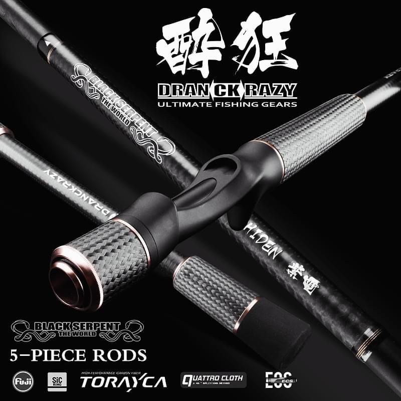 DRANKCRAZY BLACK SERPENT ROD (NEW) FISHING ROD | Shopee Malaysia