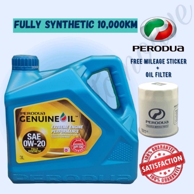 New Ori Perodua Fully W L Bezza Axia Viva Kenari Kelisa Kancil Synthetic Engine Oil