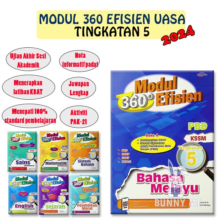 [BUNNY] 2024 Buku Sekolah : Modul Efisien 360 PBD SPM KSSM Tingkatan 5 ...