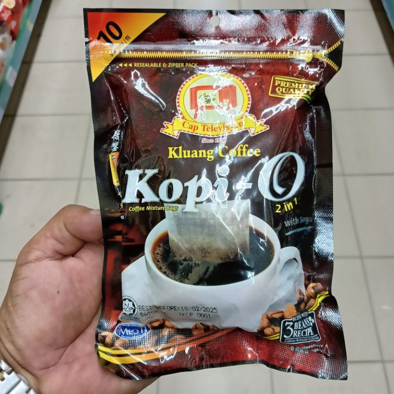 Kluang Coffee Kopi O 2 in 1 Uncang Kopi Campuran with Sugar 10s x 10g ...