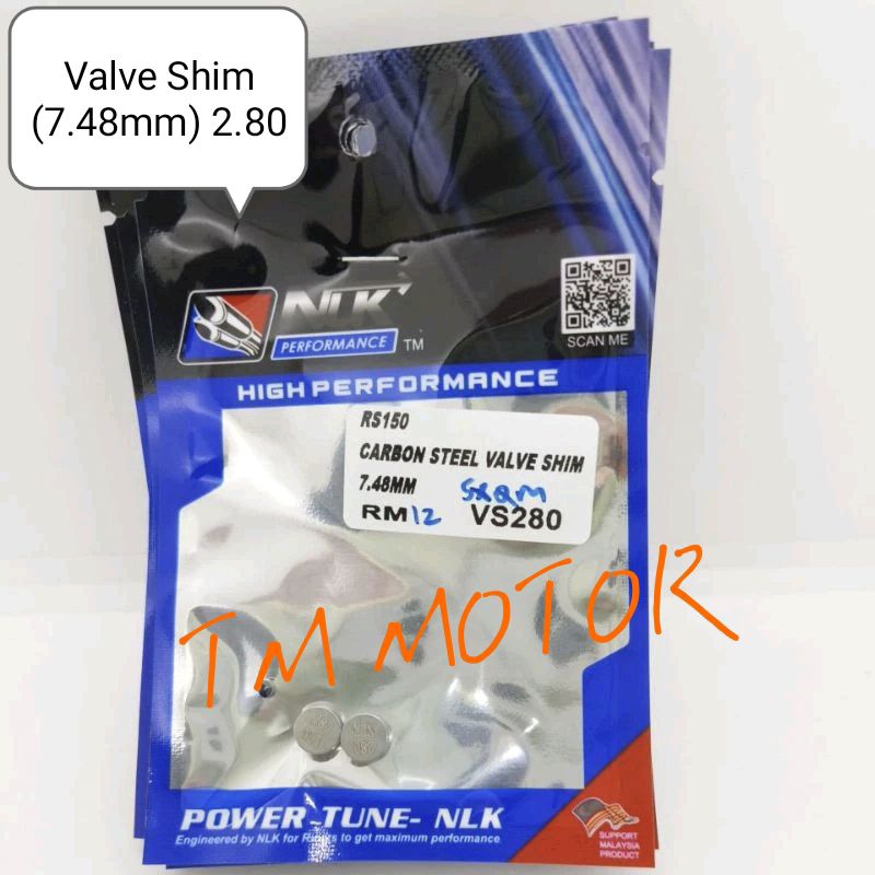 NLK Performance Valve Shim, (2 Pcs) (7.48mm) RS150/LC135/Y15ZR Shopee