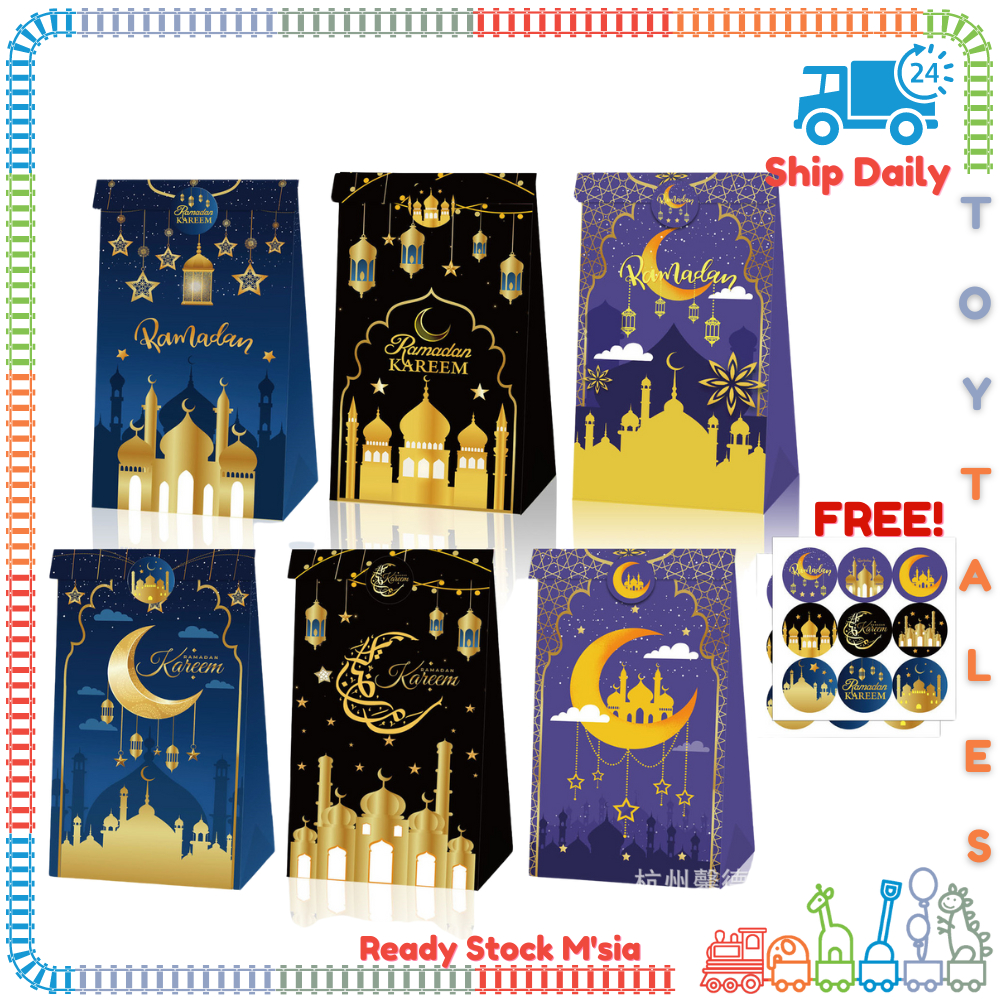 ToyTales 🍭 PAPER BAG RAYA [ Free Sticker ] 🍭 Doorgift Ramadan Ramadhan ...