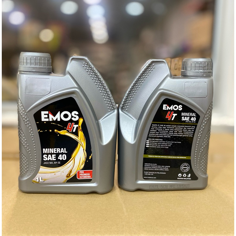 Modenas Emos 4T Oil SAE 20W40/SAE40 (1L) | Shopee Malaysia