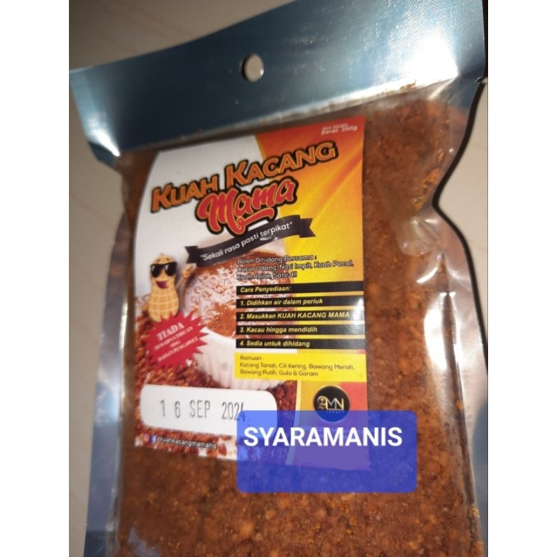 Kuah Kacang Segera Mama Instant Pecal Sambal Nasi Impit Sate Hari Raya