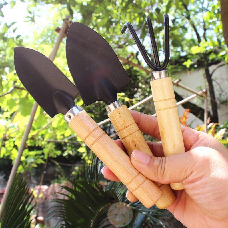 3pcs/Set Mini Garden Hand Tool Kit Plant Gardening Shovel Spade Rake ...