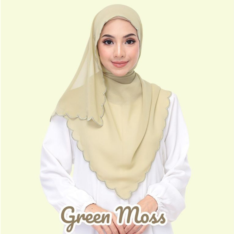 Shawl chifoon sulam embroidery murah premium Ready stock in Malaysia