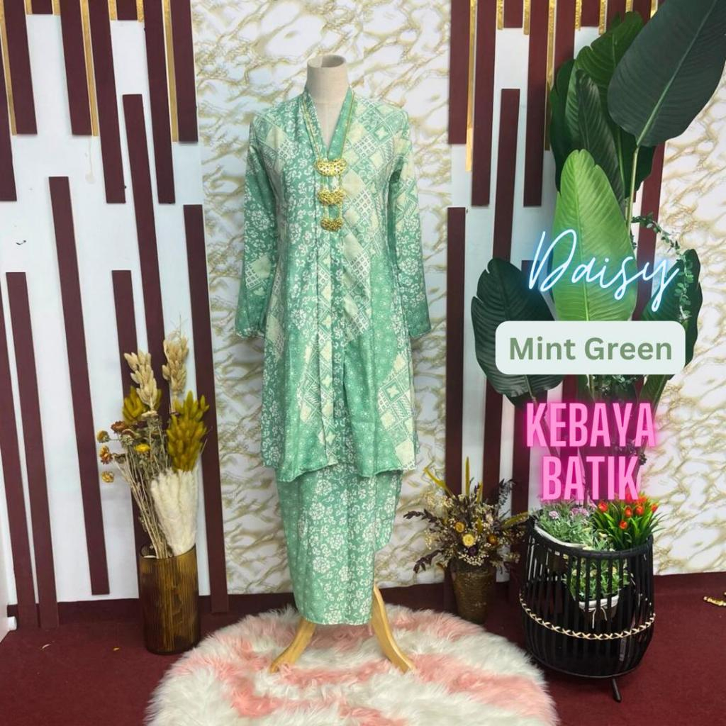NEW LAUNCHING!! KEBAYA DAISY BATIK SAIZ S-3XL PREMIUM SUTERA DOBBY
